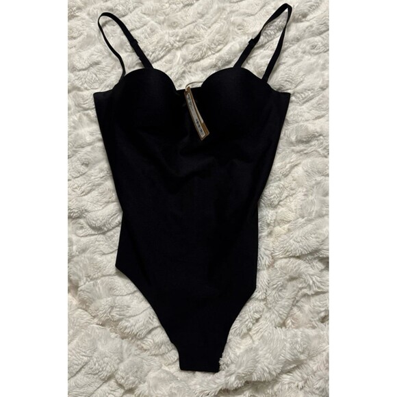 SKIMS Body Molded Underwire Thong Bodysuit | Onyx | Size Large NWT - Picture 2 of 5